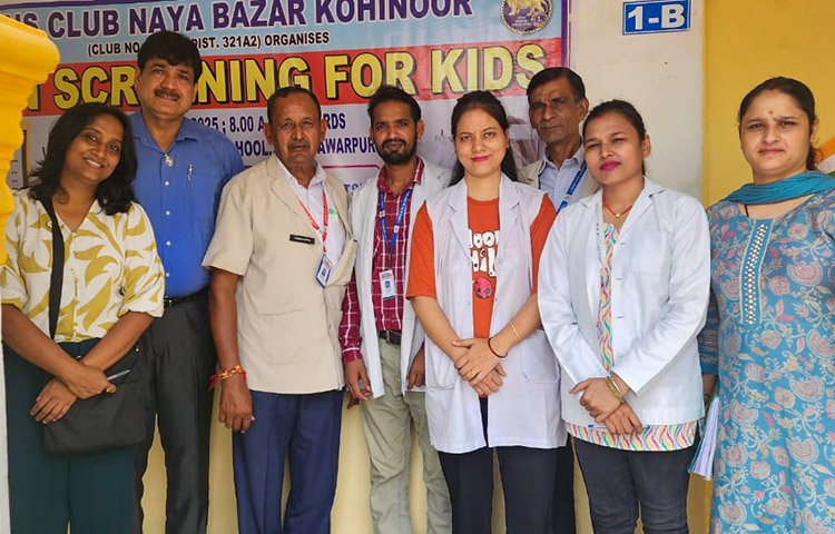 Eye Screening at Chotu Ram Public School by Lions Club Kohinoor